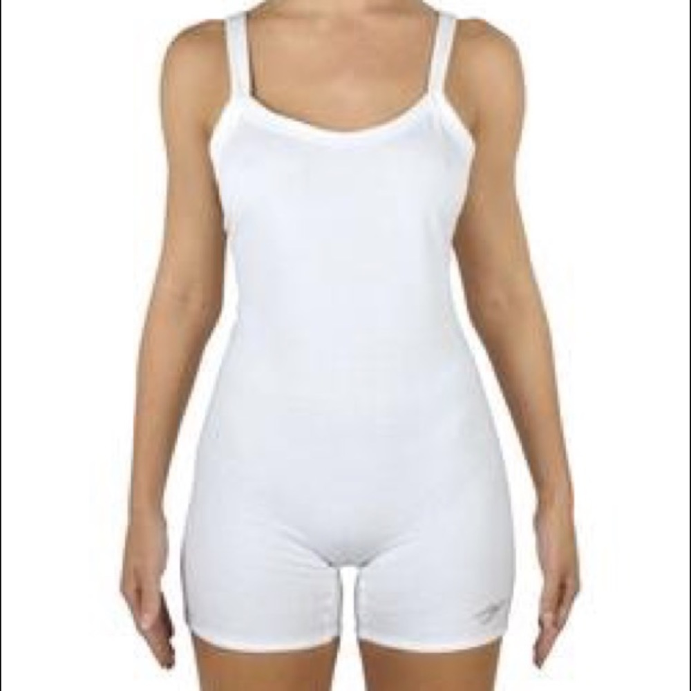 QUINN VELOUR ROMPER // WHITE